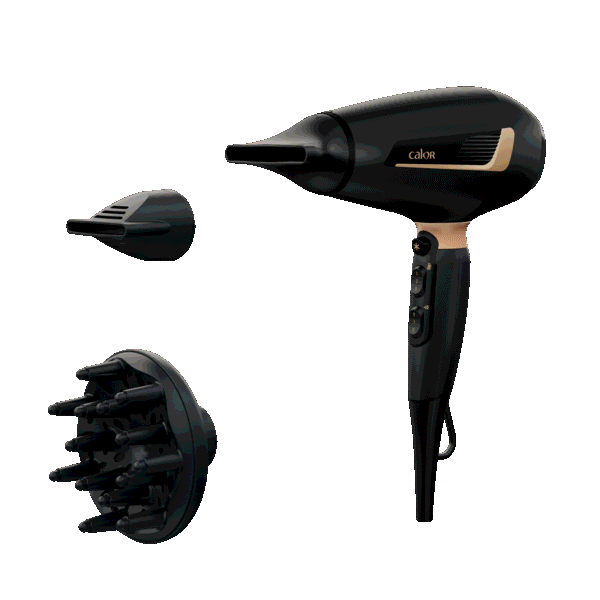 Pro Expert, Sèche-cheveux, Moteur Pro AC, 2200 W, Système Ionique, Calor