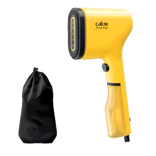 Pure POP Jaune, Défroisseur à main, 1300 W, 20 g/min, Compact, Voyage, Calor
