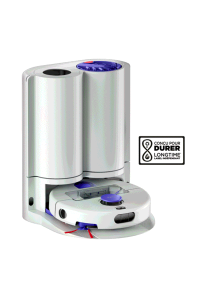 Dyson Aspirateur robot laveur R2 Nurovi Wash+Dry (Gris clair/Bleu pervenche) (RB07) 664874-01