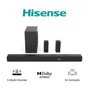 Hisense Barre de son 5.1 CH, 580 W