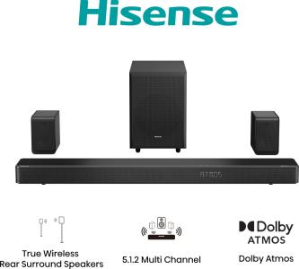 Hisense Barre de son 5.1.2. CH, 500 W