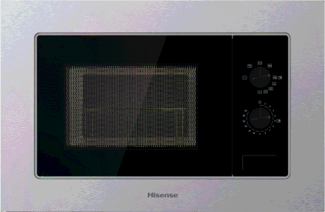 Hisense Hi2 Micro-ondes avec grill, 20 l, 800 W, Buttons, Inox