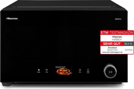 Hisense Four à micro-ondes Speed Oven, 28 l, 900 W, Buttons, Noir