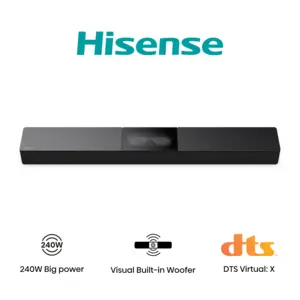 Hisense Barre de son 2.1 CH, 240 W