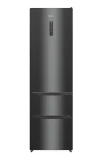 Hisense Pose-libre combiné, Noir, 368 l