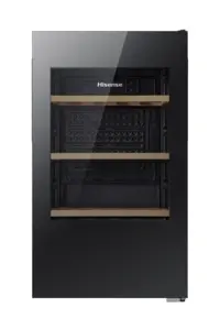 Hisense Pose-libre cave à vin, Noir, 93 l