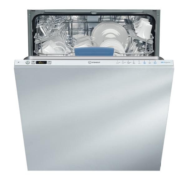 Lave-vaisselle intégrable Indesit : Standard 60cm, couleur blanche - DIFP 8T94 Z