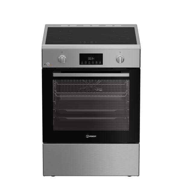 Cuisinière électrique posable Indesit: 60 cm - I6I8LCSX
