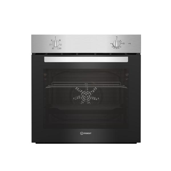 Four encastrable Indesit : couleur inox, pyrolyse - IB 25RE X