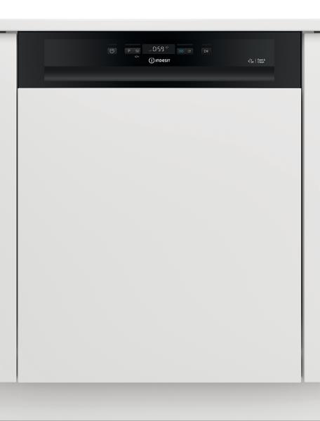 Lave-vaisselle intégrable avec bandeau Indesit: Standard 60cm, couleur noire - IN2PC14BN70B