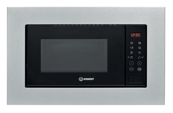 Micro-ondes encastrable Indesit : couleur acier inoxydable - MWI 120 GX