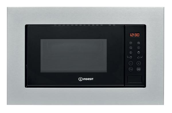 Micro-ondes encastrable Indesit : couleur acier inoxydable - MWI 120 SX