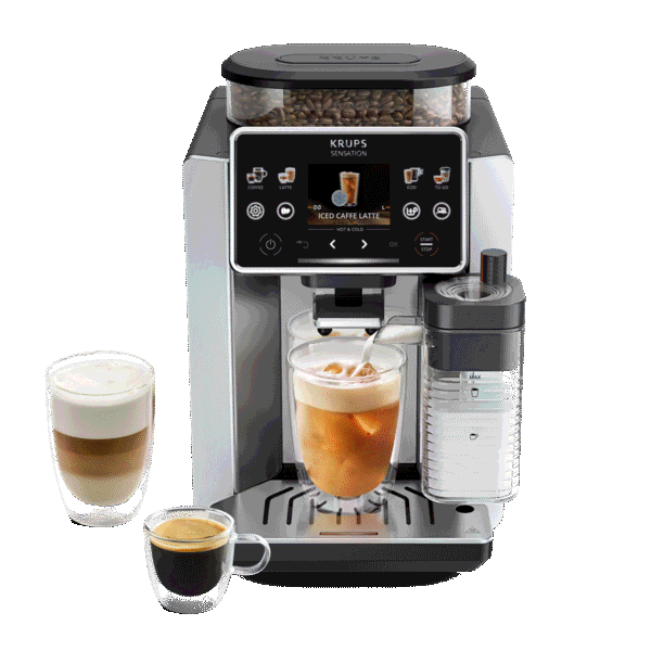 Sensation Elite, Machine expresso automatique, 30 recettes chaudes et froides, KRUPS