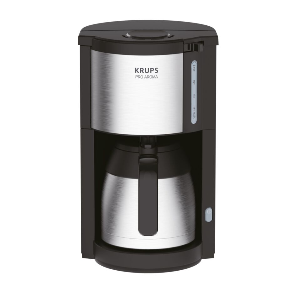 Pro Aroma, Cafetière filtre Isotherme inox, noire, KRUPS