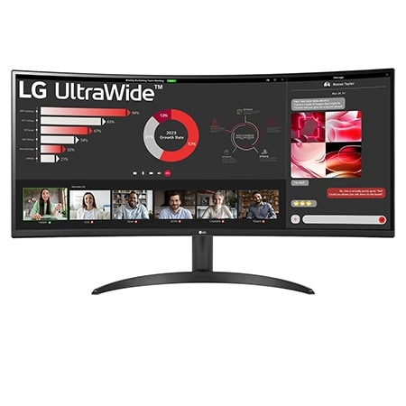 LG 34'' (86 cm) Moniteur ultra-large incurvé VA 21/9ème