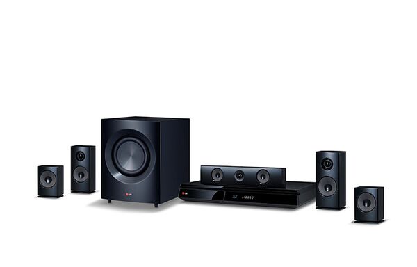 LG Home-cinéma Blu-ray 3D, 1200W avec enceintes en fibre d'aramide, Smart TV