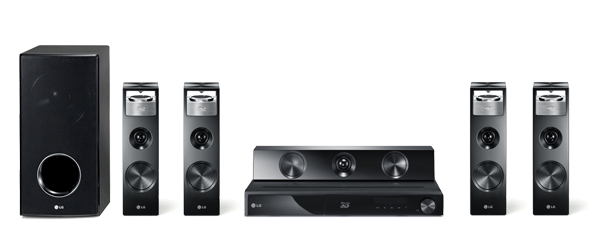 Home-cinéma Blu-ray 3D, 1125W, enceintes étagères, technologie "LG Cinema 3D Sou