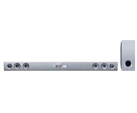 LG Barre de son 300W caisson de basses sans-fil, design en aluminium