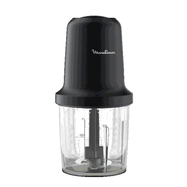 Moulinex Intention, Mini hachoir, Fonction 3 en 1, Capacité 500 ml, 500 W, Gris