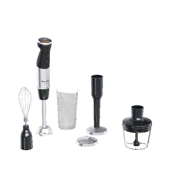 Moulinex Quickchef +, Mixeur plongeant, 1000 W, 20 vitesses, 3 accessoires