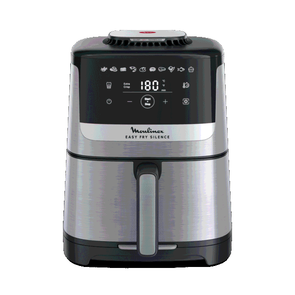 Moulinex Easy Fry Silence, 5L, Air fryer, Inox