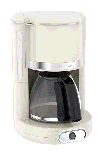 Moulinex Cafetière filtre, Soleil, 15 tasses, Ivoire