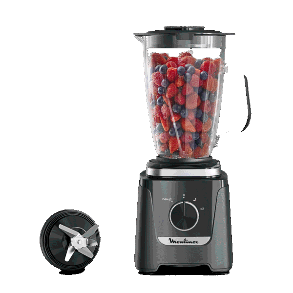 Moulinex Blendforce, Blender, 800 W, Mixage rapide et homogène, Bol en verre 1,9 L
