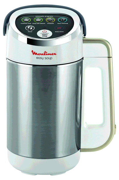Moulinex Easy soup, Blender chauffant, 5 programmes, 1,2 L, blanc