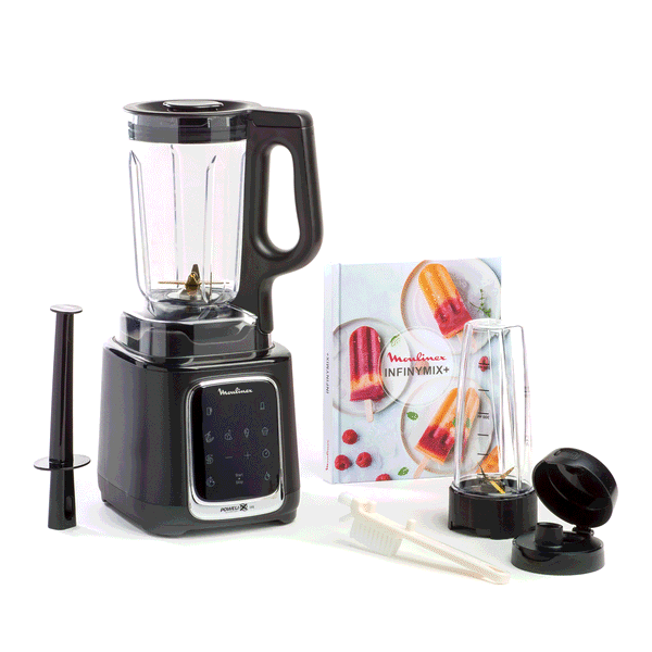 Moulinex Infinimix+, Blender, Bol plastique tritan 1.75L, 1600W, 5 programmes, 6 lames