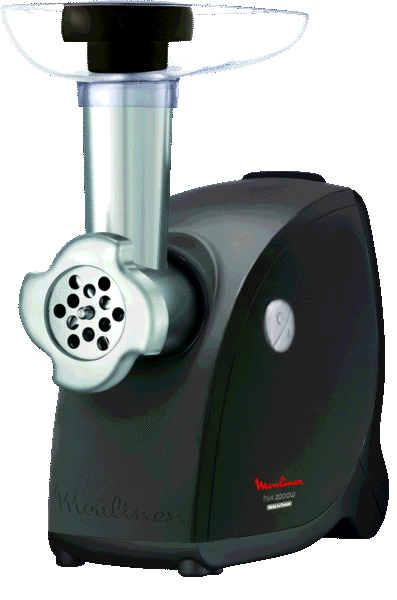 Moulinex HV4 Successor, Hachoir à viande, 2000 W, 7 en 1, Fabriqué en France, Noir