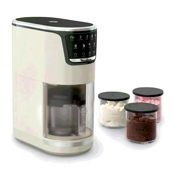 Moulinex Dolci, Machine à glaces, 10 programmes, Nettoyage automatique