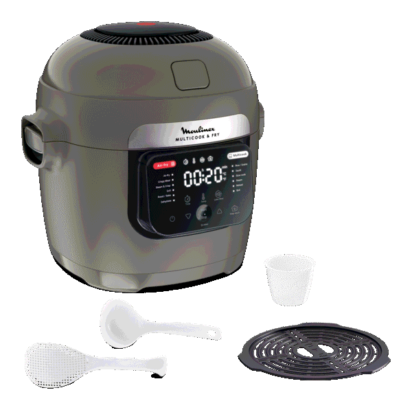 Moulinex Multicook & Fry, 6L, Multicuiseur Air fryer, Gris