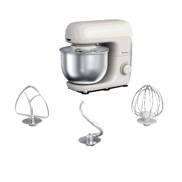 Moulinex Bake Essential, Robot pâtissier, Bol de 4.8 L, Kit de pâtisserie, 800 W