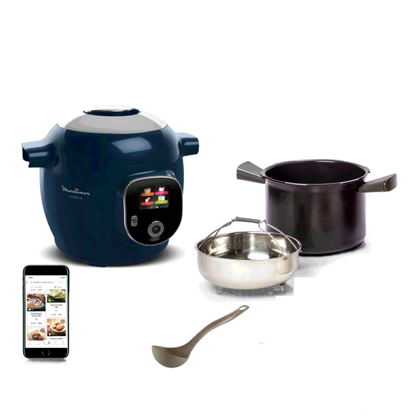 Moulinex Cookeo+ 150 recettes Bleu, Louche incluse