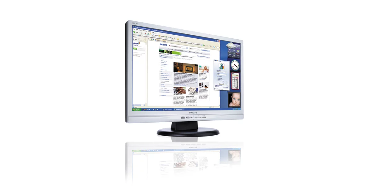 Philips Moniteur LCD écran large