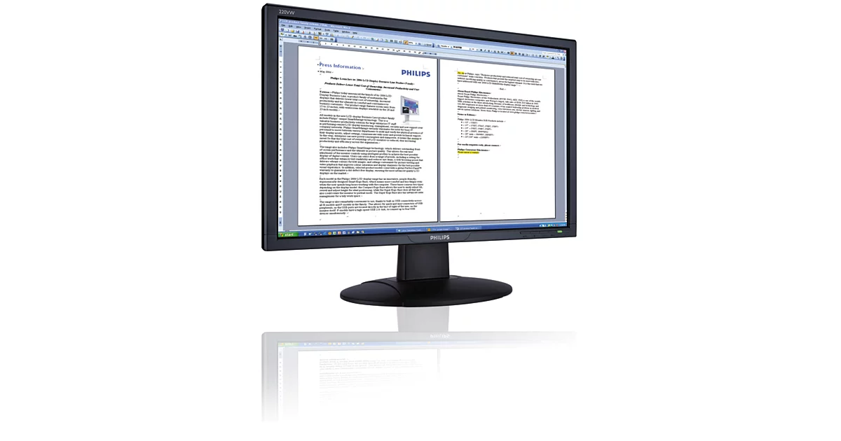 Philips Moniteur LCD écran large