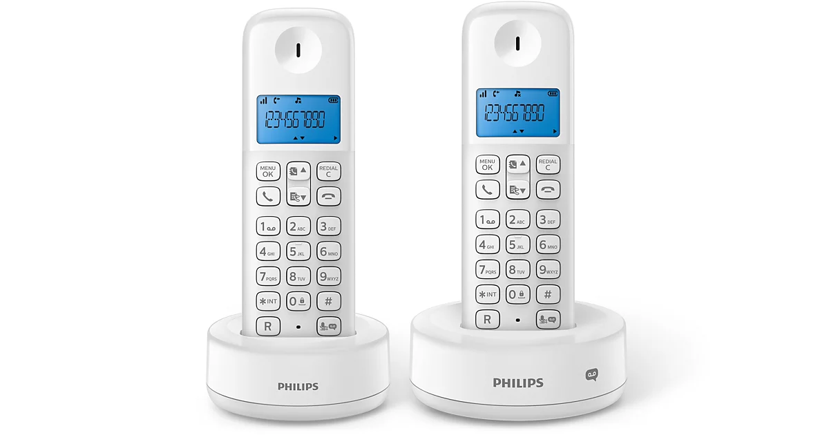 Philips Téléphone fixe sans fil avec répondeur