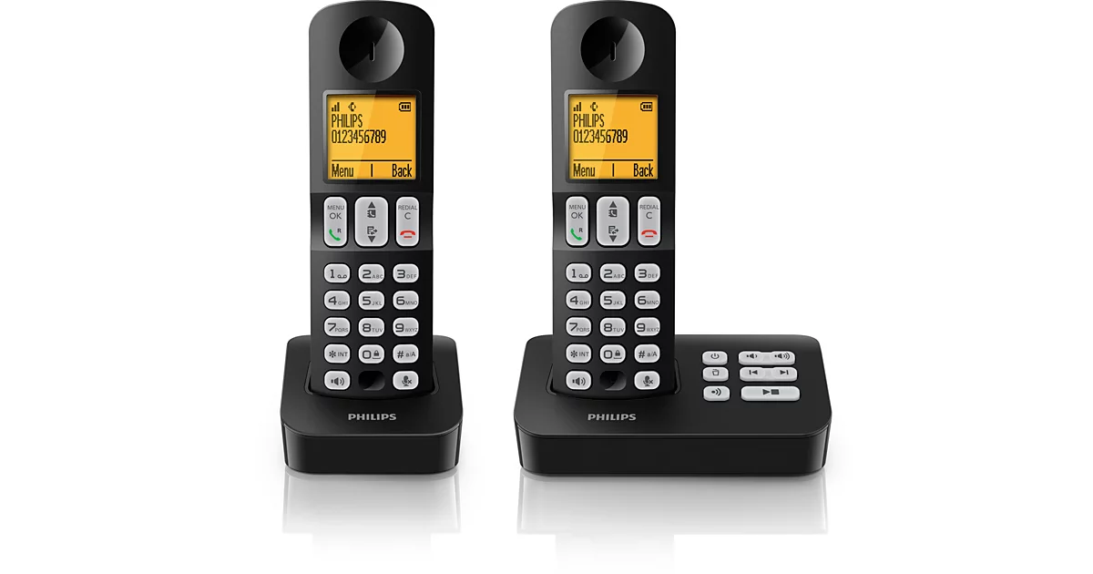 Philips Téléphone fixe sans fil avec répondeur