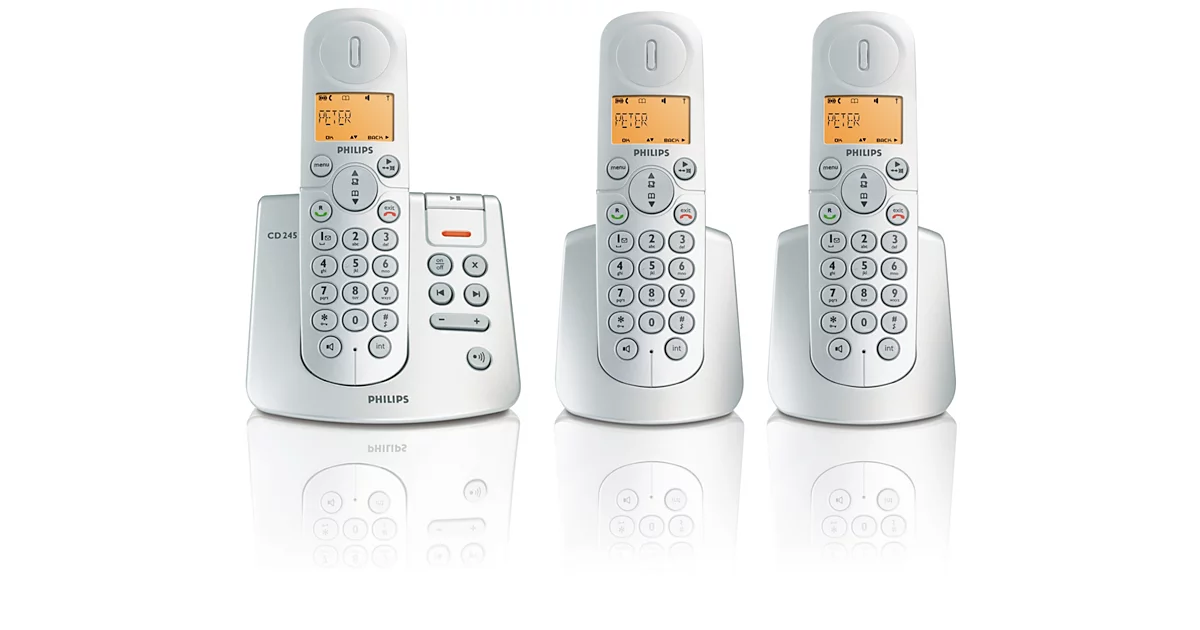 Philips Téléphone sans fil avec répondeur