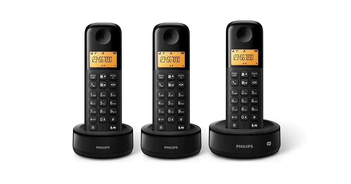 Philips Téléphone fixe sans fil avec répondeur