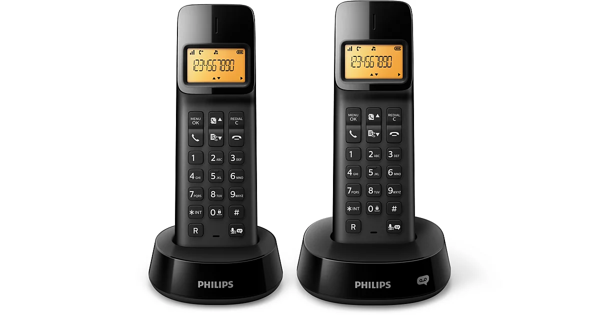 Philips Téléphone fixe sans fil avec répondeur