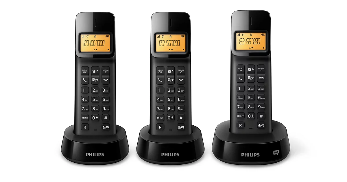 Philips Téléphone fixe sans fil avec répondeur