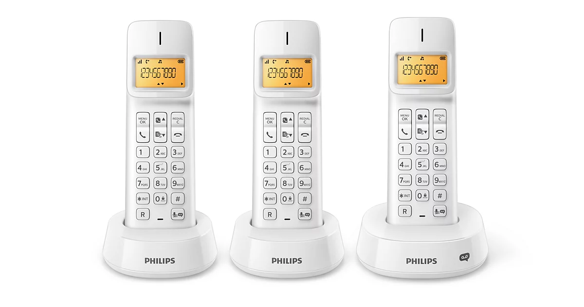 Philips Téléphone fixe sans fil avec répondeur