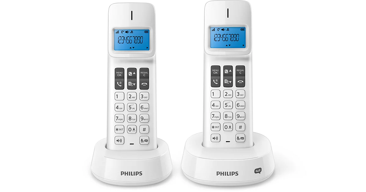 Philips Téléphone fixe sans fil avec répondeur