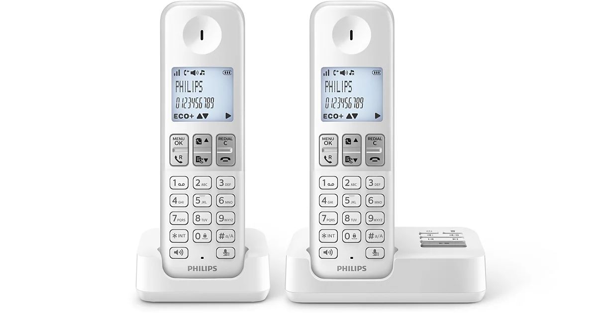 Philips Téléphone fixe sans fil avec répondeur
