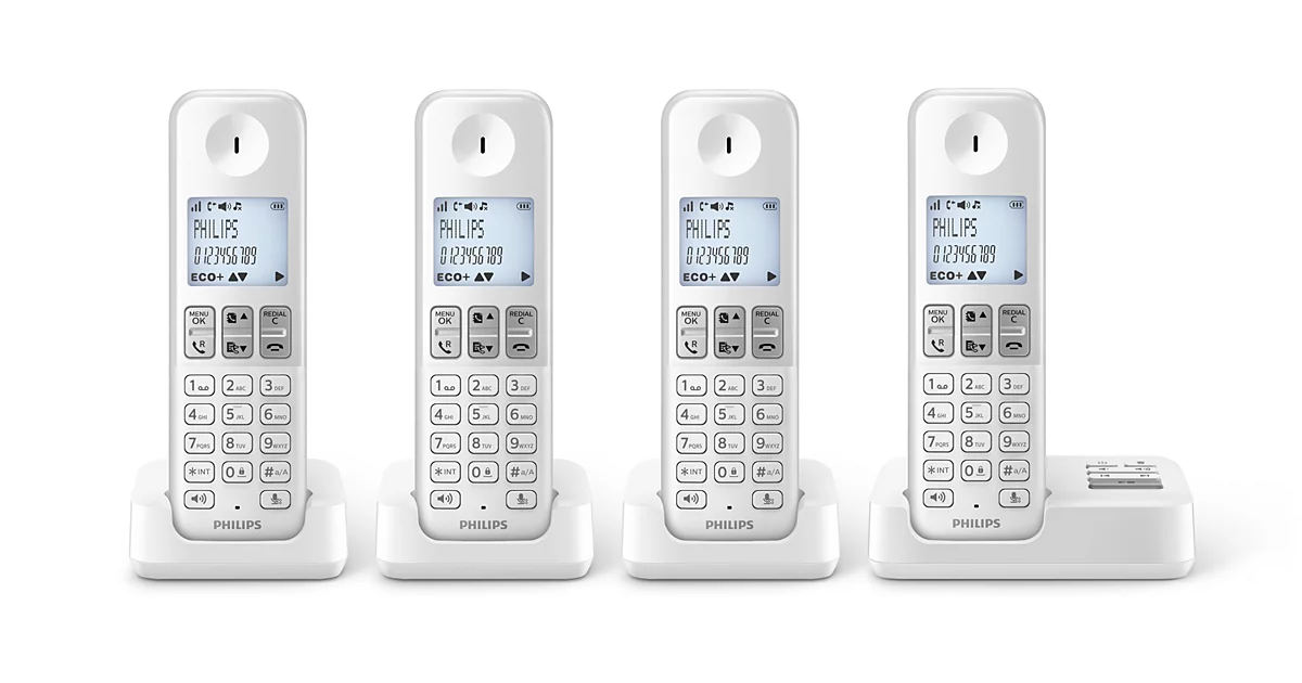 Philips Téléphone fixe sans fil avec répondeur