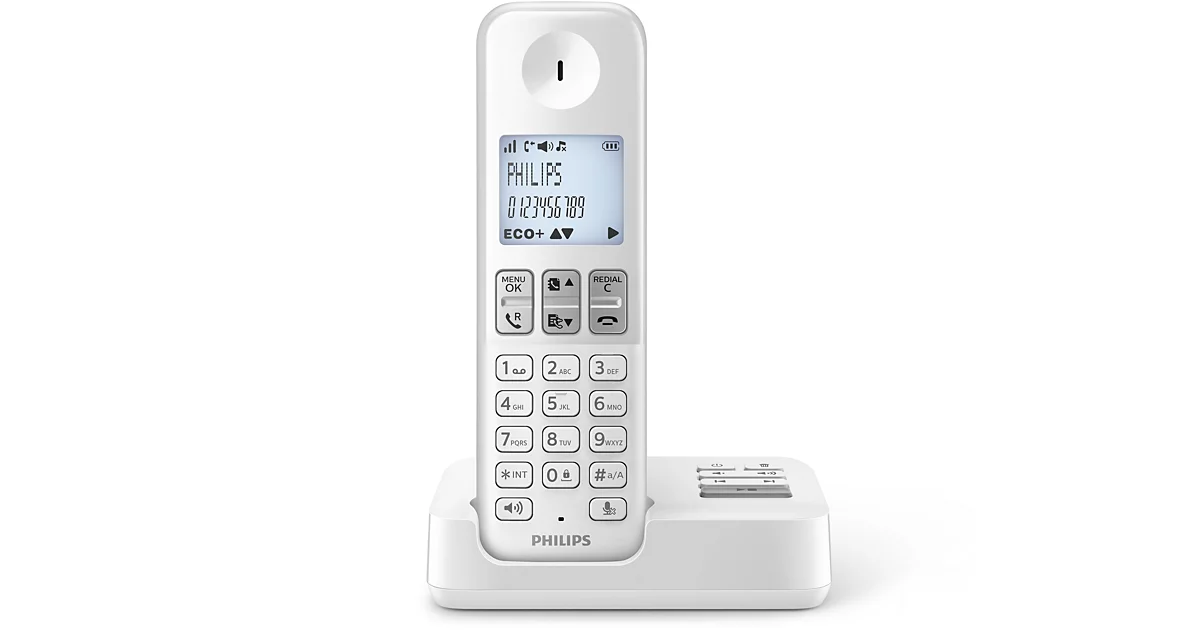 Philips Téléphone fixe sans fil avec répondeur