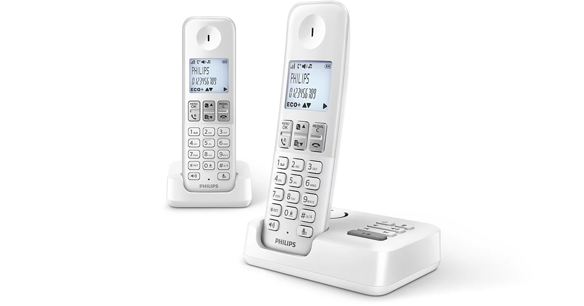 Philips Téléphone fixe sans fil avec répondeur
