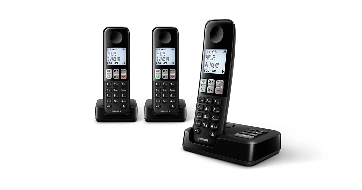 Philips Téléphone fixe sans fil avec répondeur