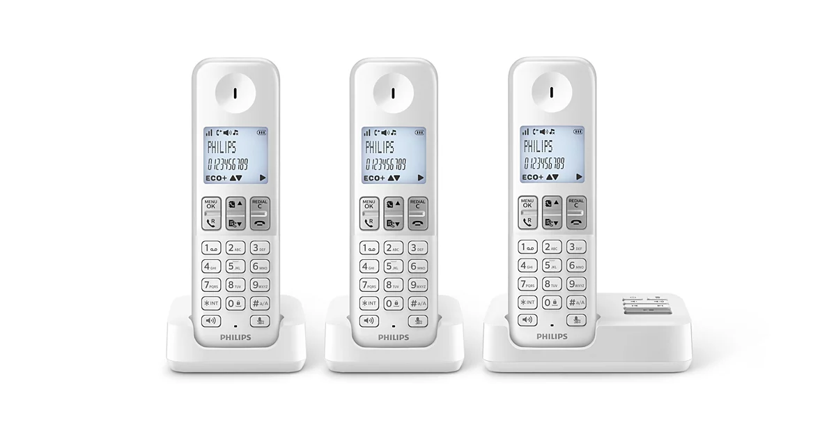 Philips Téléphone fixe sans fil avec répondeur